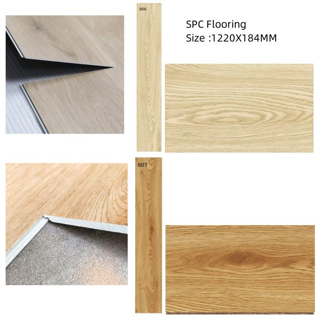 Водостойкий клик-замок SPC ламинат 4-8мм под дерево