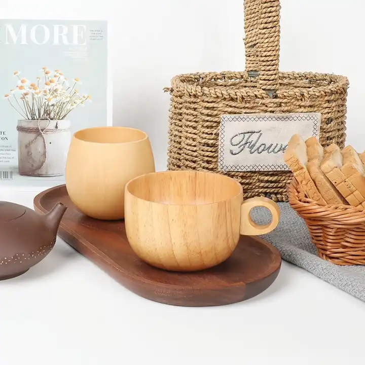 Японская деревянная кружка для кофе и чая 250 мл