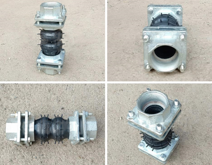 Female Thread EPDM NBR Rubber Body Joint with Carbon Steel End