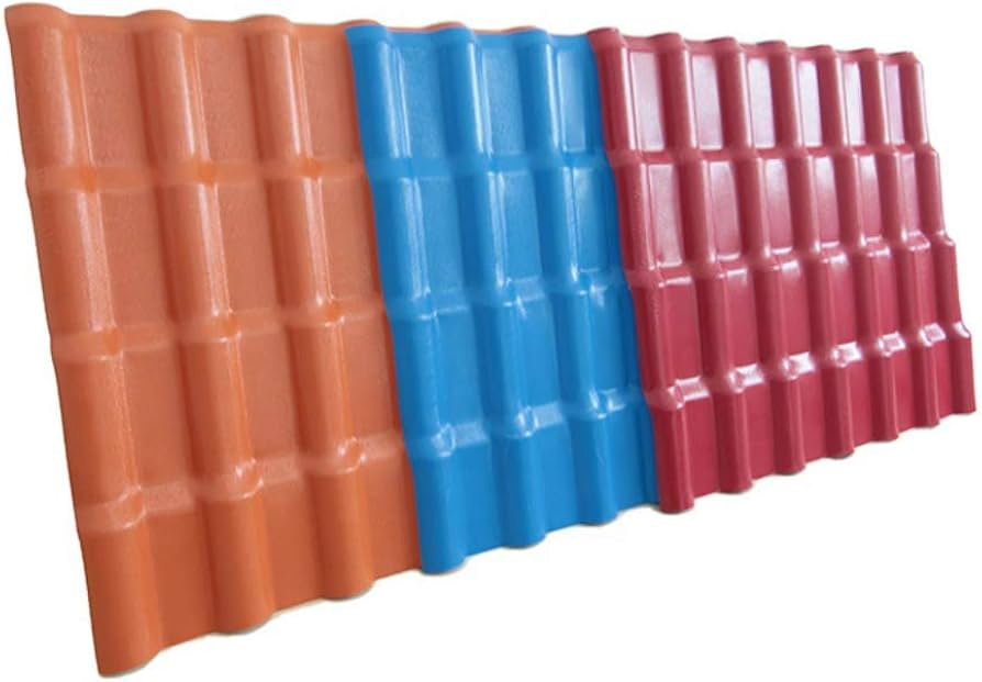 New Anti-Corrosion ASA Resin PVC Tiles for Roofing Long Service Life Plain Tiles for School Villas Apartments