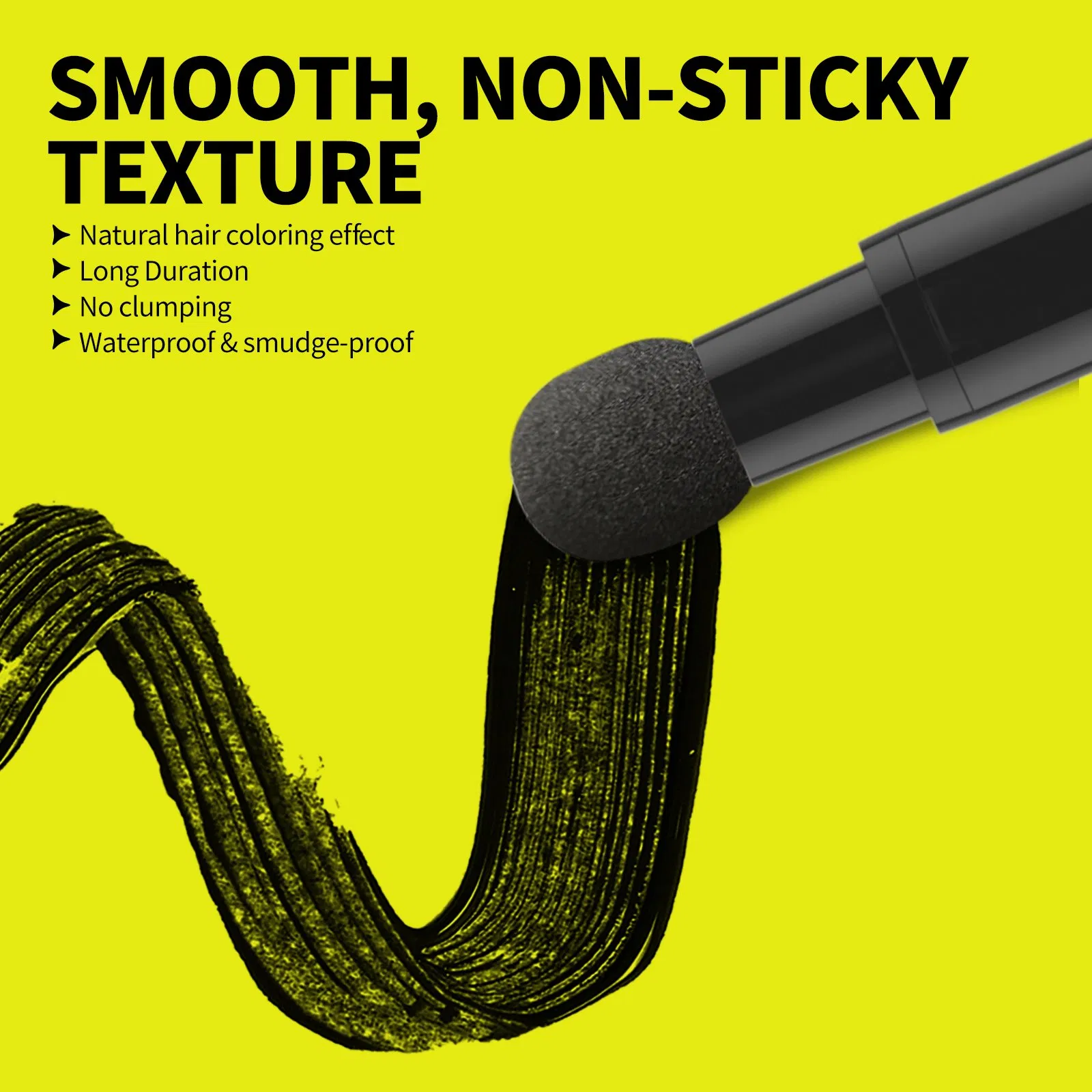 Custom Logo Waterproof Root Touch up Concealer Cover Grey Hair Pen Quick 3-Color Black Hair Dye Cream Stick