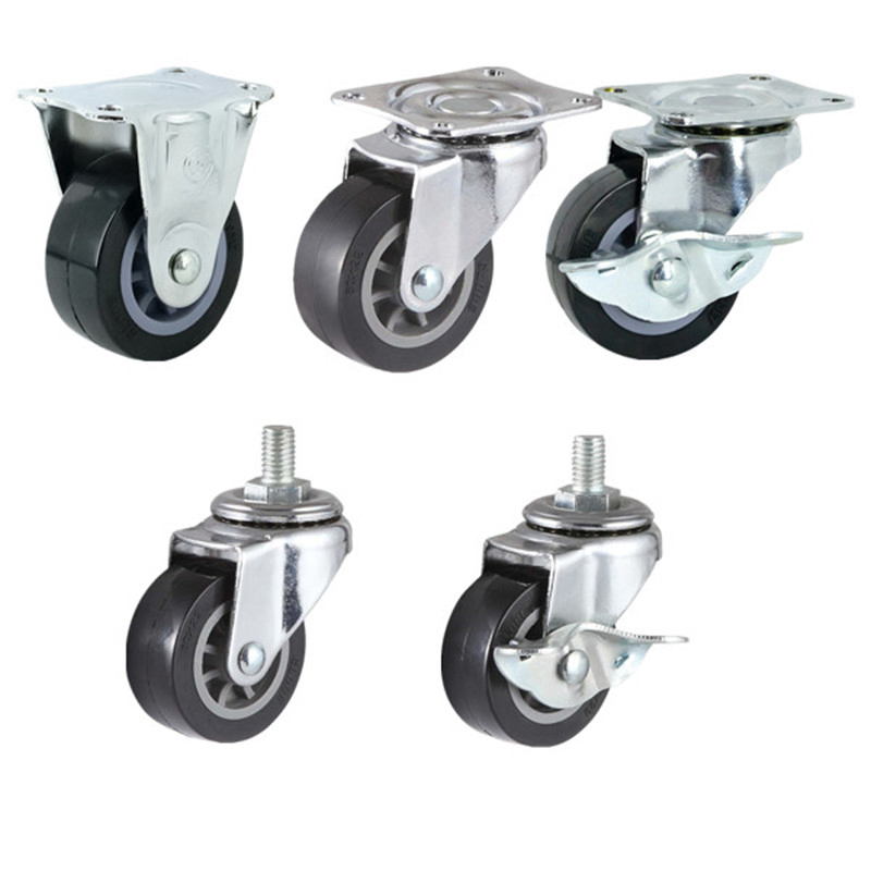 1.5 Inch 2 Inch Light Duty Universal Wheel Small Mini Castor Furniture