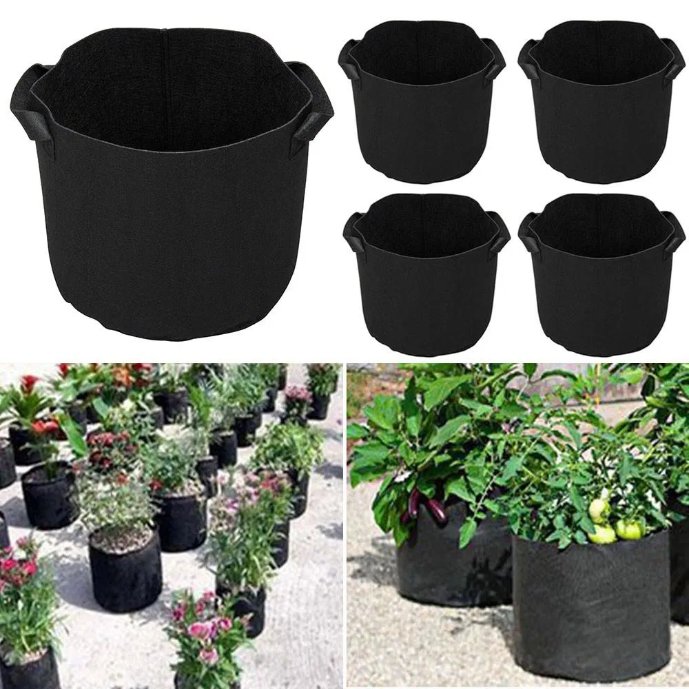 Vegetable Potato Growing Bag/ Felt Grow Bags with Handle Garden Fabric Growing Planting Bag