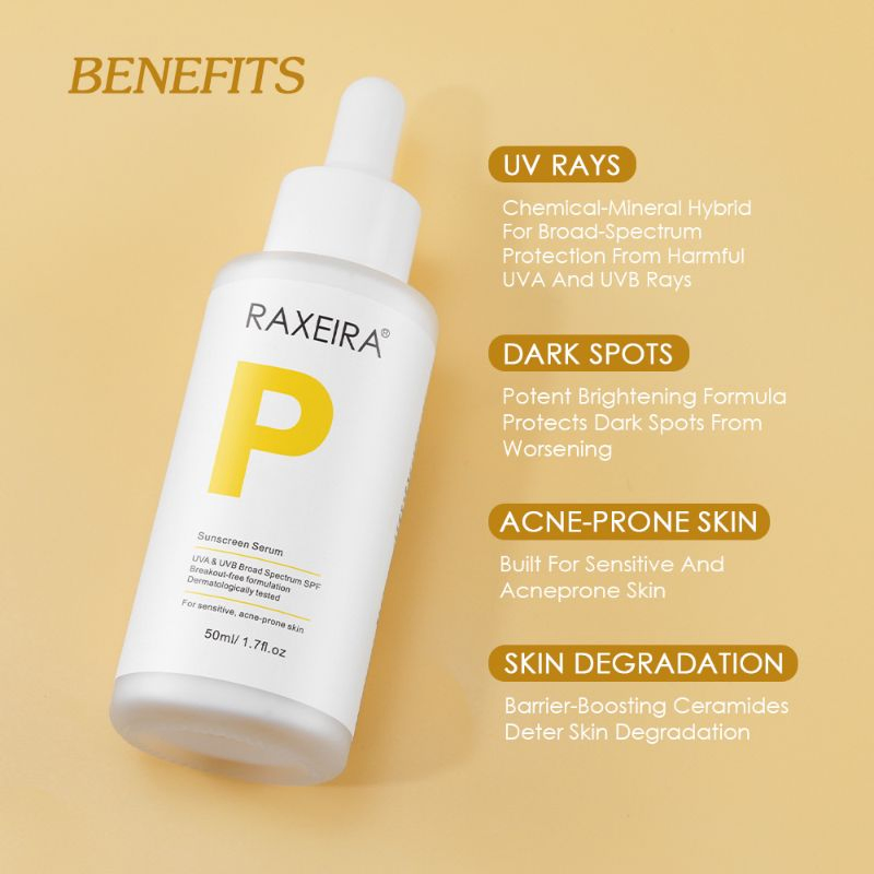 Hot Selling Factory Wholesale Private Label Natural Sun Protection Sunscreen Serum