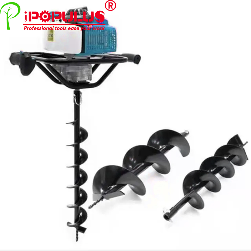 Ipopulus Hot Sell 1450W 6500r/Min High - Efficiency Gasoline Earth Auger for Agricultural and Gardening Applications