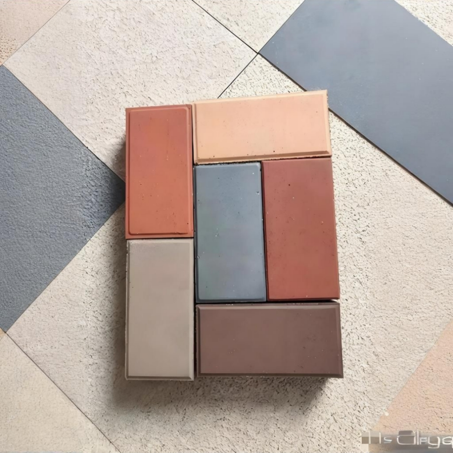 Fire Square Exterior Flooring Swimming Pool Molding Machine Gray Driveway Rubber Paver Walkway Platform Tile Garden Granite Clay Real Paving Stone Block Brick