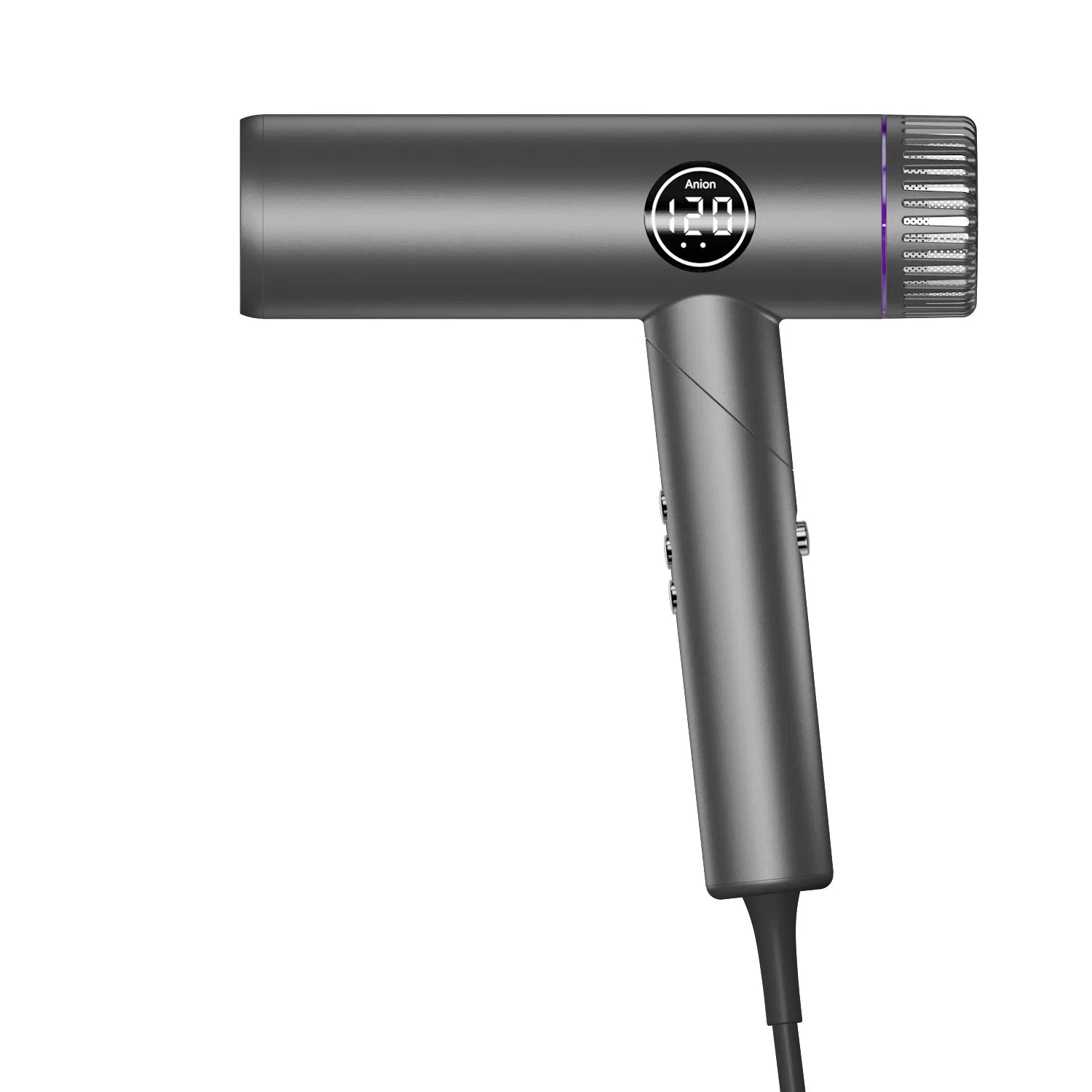 High Power 2000-2400W Foldable BLDC Anion LCD Display Hair Dryer