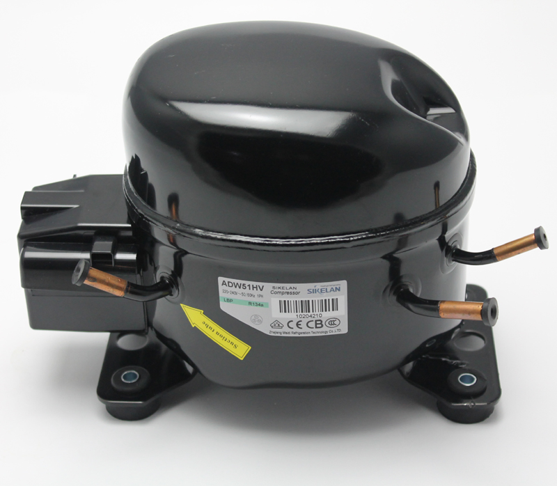 High Efficiency Refrigerator Compressor (ADW51HV) R134A 220V, Cop 1.45