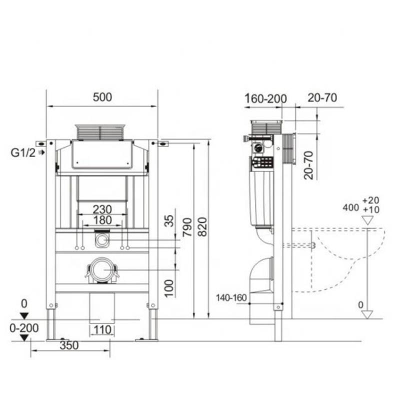 Wholesale Bathroom Concealed Hidden in Wall Toilet Water Tank