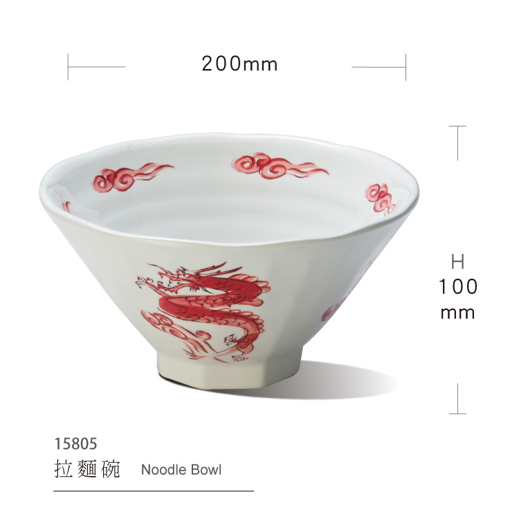 Dragon Totem Melamine Bowl Ramen Bowl Chinese Melamine Noodle Bowl