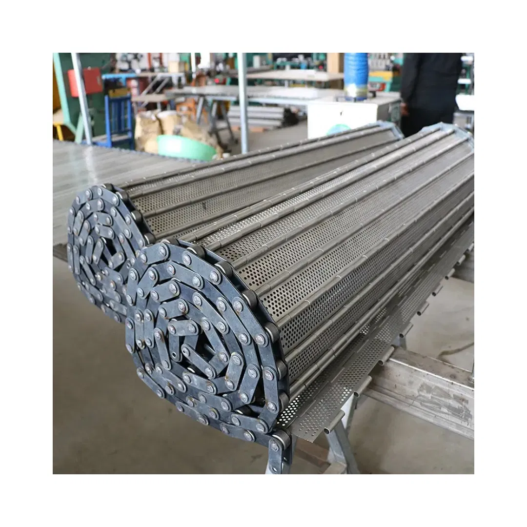 Hinged Chain Slat Factory Price CNC Machining Stainless Steel Chain Plate for Industrial Sewing Machine