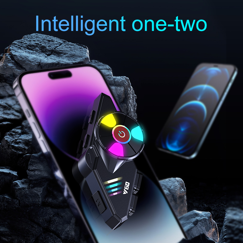 Y60 FM Radio Stable Connectivity Wireless Moto Helmet Intercom Full Face Helmet Motorcycle Bluetooth Headset