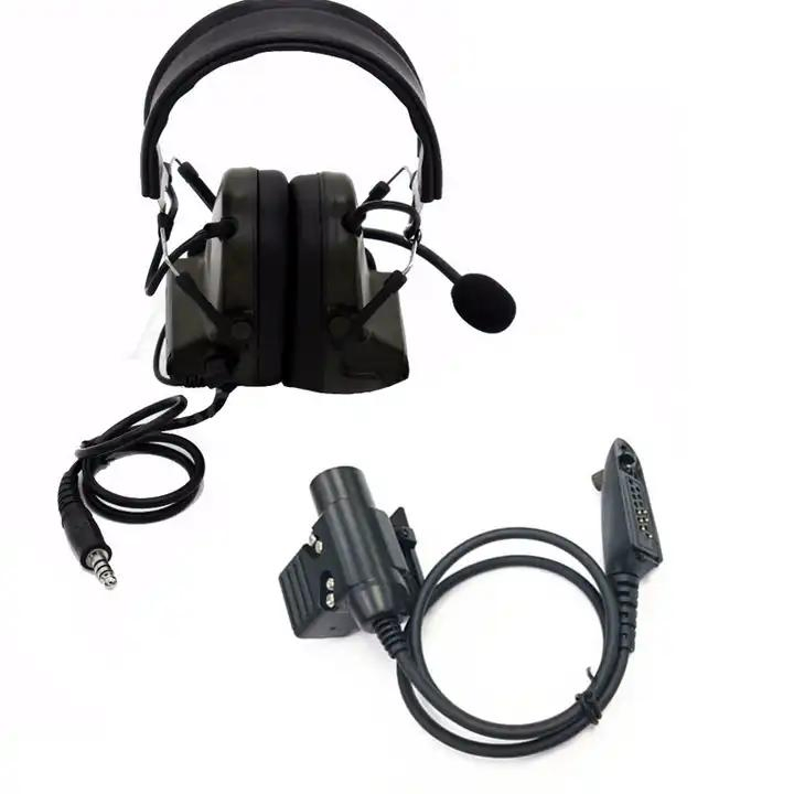 Горловой микрофон hands-free для рации с выдвижной гарнитурой