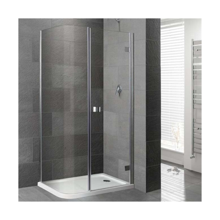 Bathroom Shower Room Frosted Glass Enclosure Swing Door