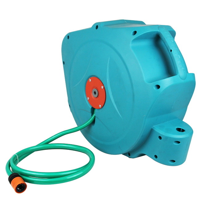 Seesa Auto Rewind Elastic Flexible Garden Water Hose Reel Pipe Set