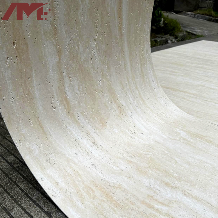 Outdoor/Indoor Decorative Handmade Irregular Ultra Thin Limestone Soft Stone Wall Tiles 600X1200mm