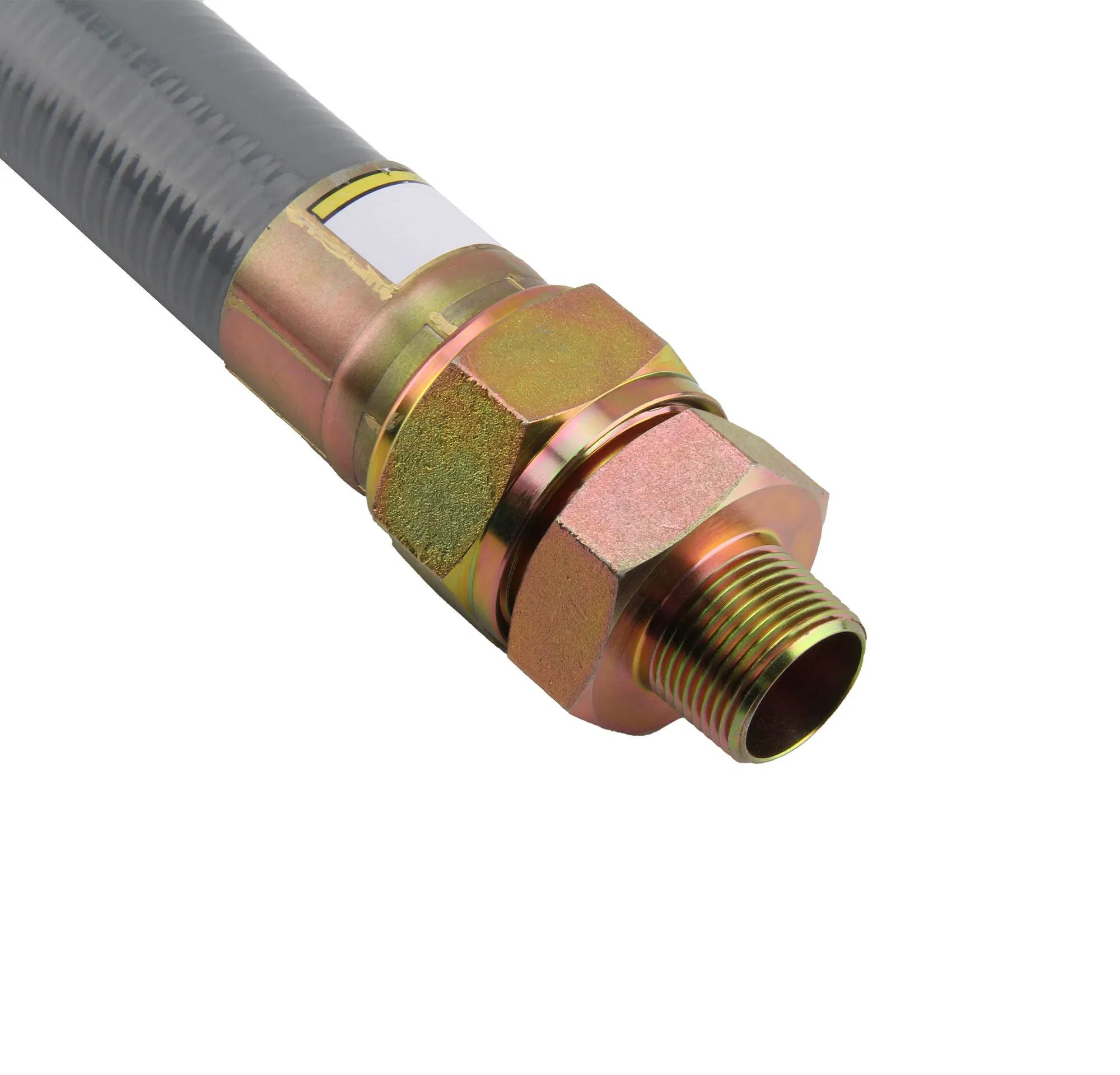 ASTM Standard Gas Connector with Laser Welding and Round Shape Design