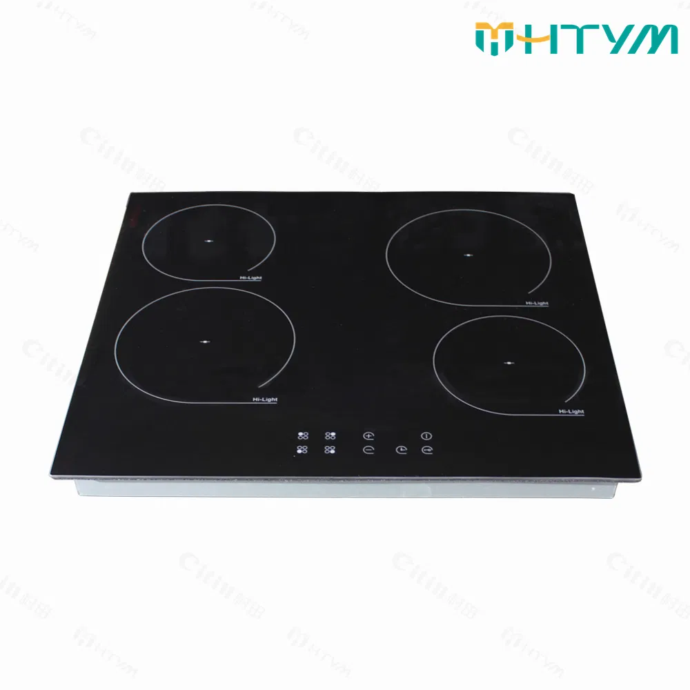 Built-in Electric Ceramic Cooktop with 4 Zones and Touch Control
