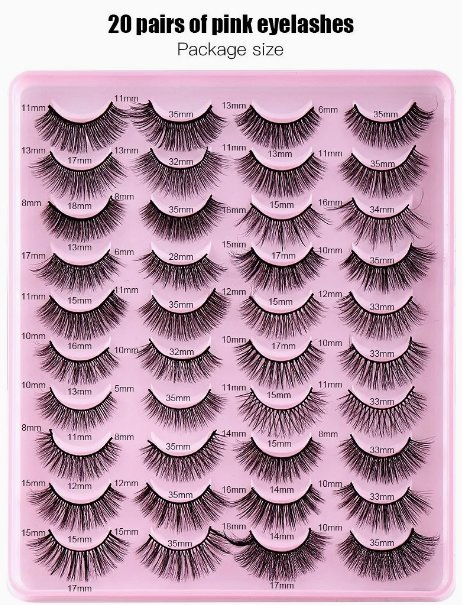 2.3D Volume Strip Lashes with Lash Glue Set - Easy to Apply & Lightweight
