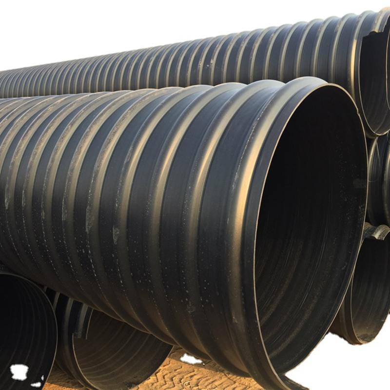 Двухслойная гофрированная труба HDPE с армированием стальной лентой