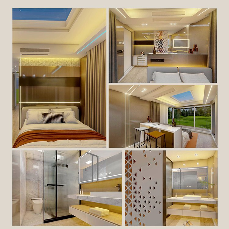 Modern Design Villa Hotel Cabin Prefab Mobile Capsule House Stylish Container Houses