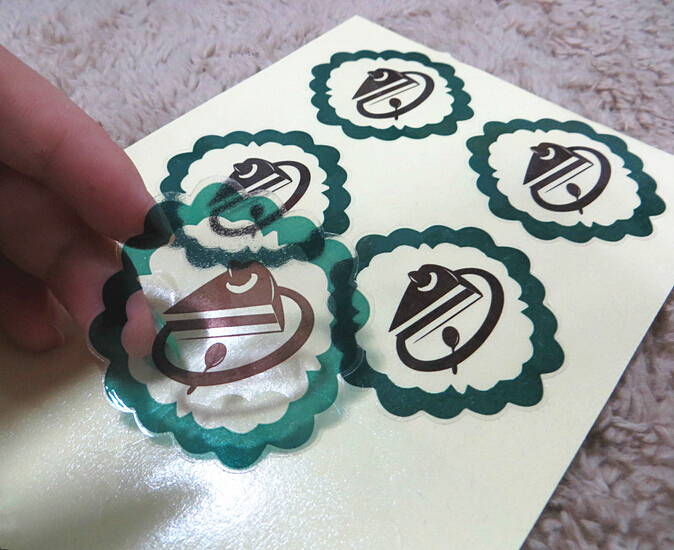Green Printing Logo Pet Labels