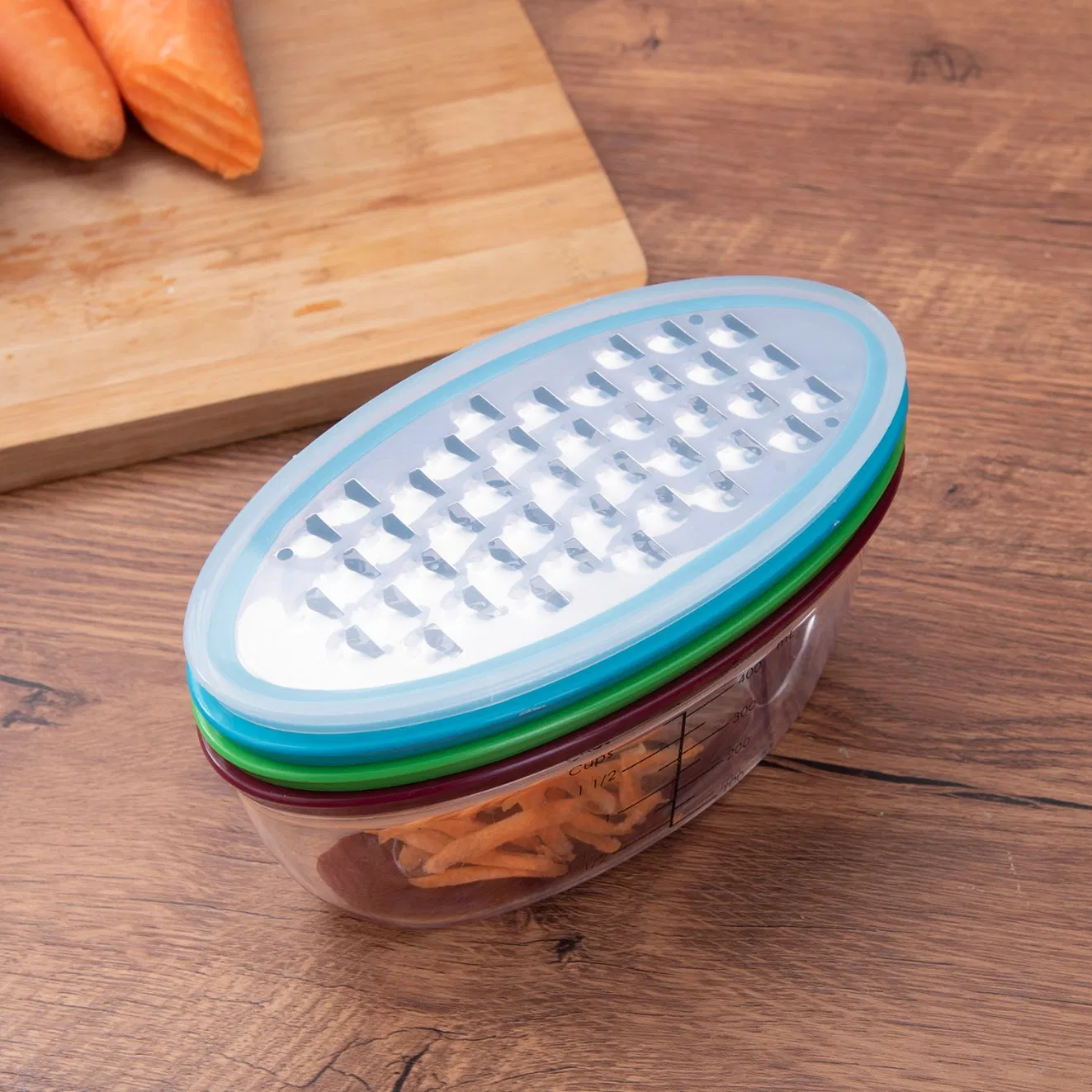 Тёрка 3 в 1 для сыра и овощей с контейнером