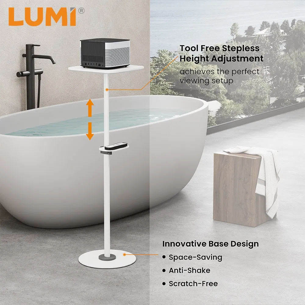 Universal Height Adjustable Freestanding Laptop Projector Tray Floor Stand