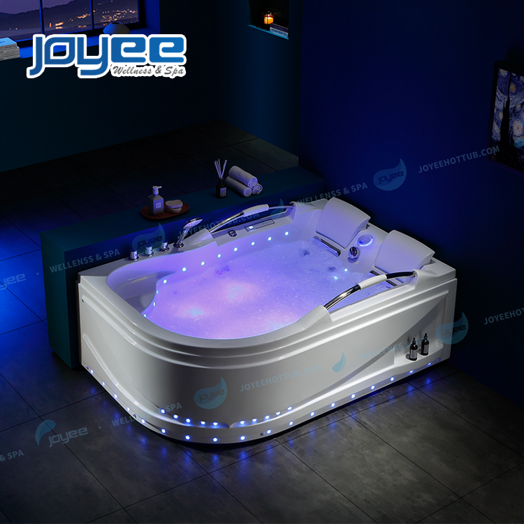 Угловая гидромассажная ванна Joyee с LED-подсветкой