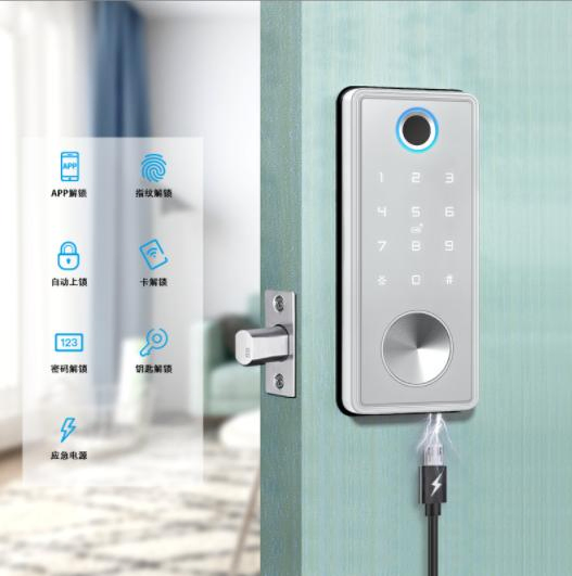 Card and Key Smart Home Security Digital Intelligent Password Electronic Fingerprint Door Lock