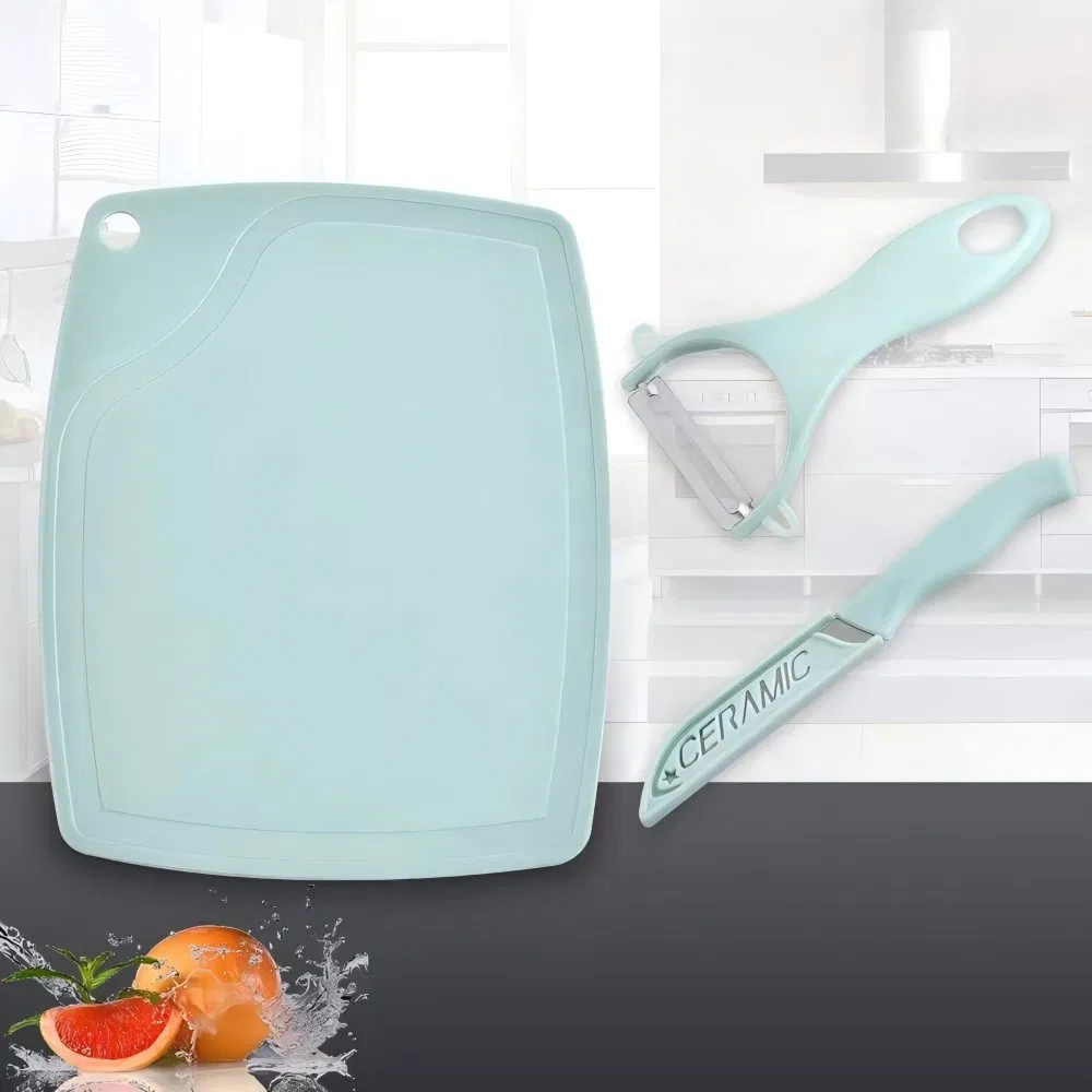 Versatile 3 in 1 Kitchen Knife Set with Cutting Board