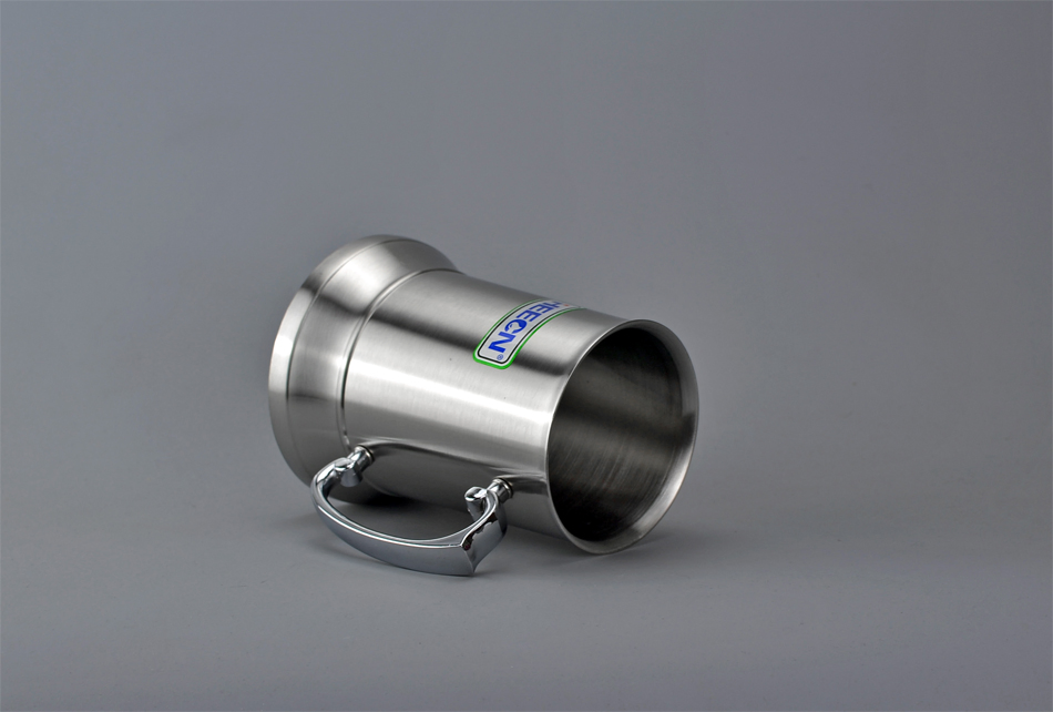 Стальная пивная кружка 450 мл с двойными стенками