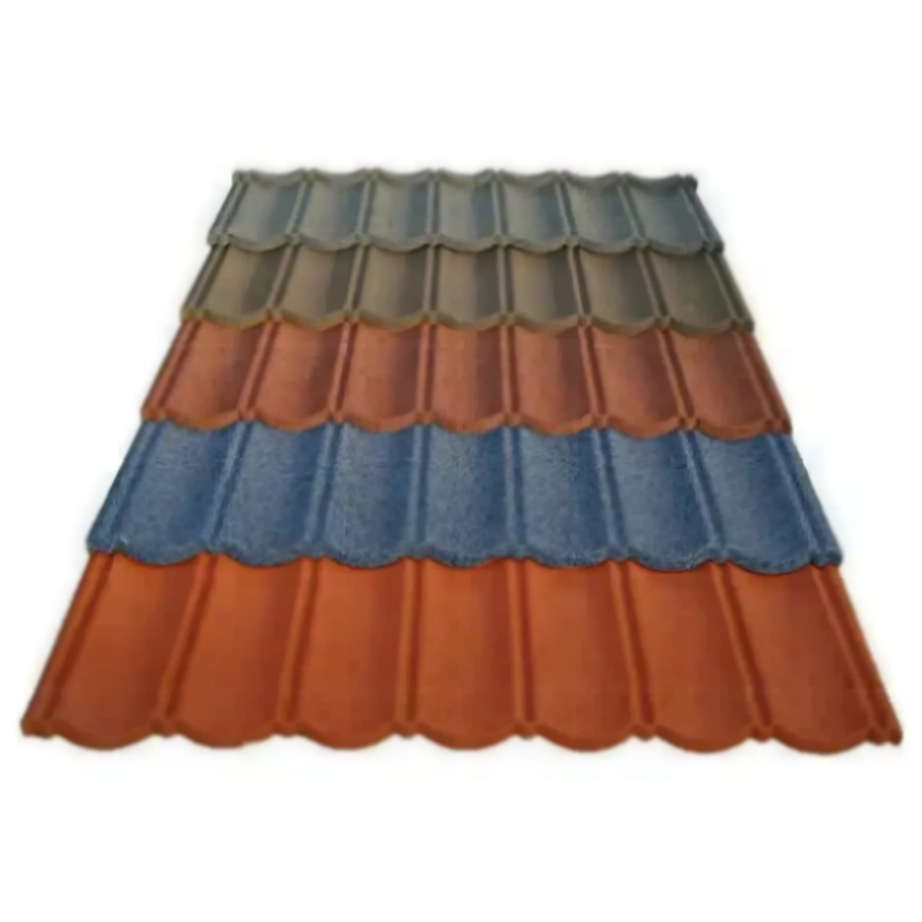 China Factory Villa Modern Bond Design Classical Stone Coated Metal Roof Tile for House ISO