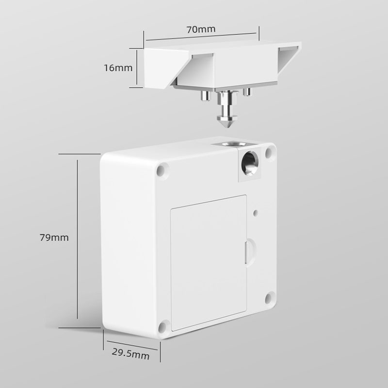RFID Hidden Lock Digital 13.56MHz Invisible Drawer Lock Electronic RFID NFC Smart Cabinet Lock for Drawer Cabinet