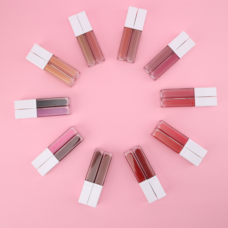 Waterproof Matte Square Tube Lipstick Wholesale Low MOQ Custom Logo Private Label Lip Gloss Stick