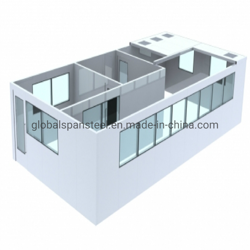 Fireproof Rockwool/EPS Insulated Steel Wall/Ceiling Sandwich Panels for Steel Buildings