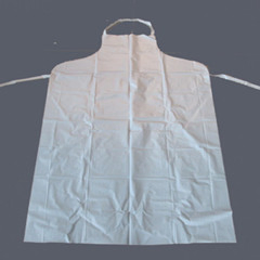 Disposable White PVC Waterproof Kitchen Apron