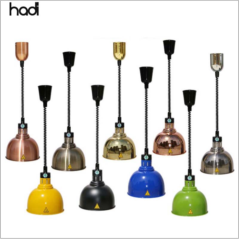 Hotel Kitchen Equipment Tableware Telescopic Flexible Food Warmer Light Kitchen Heat Lamps Electric Colorful Hanging Buffet Food Heater Lamp