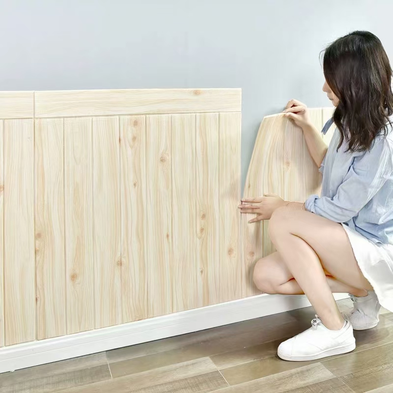 Wainscot DIY Self-Adhesive 3D Wall Sticker Wall Paper for Interior Home Decoration