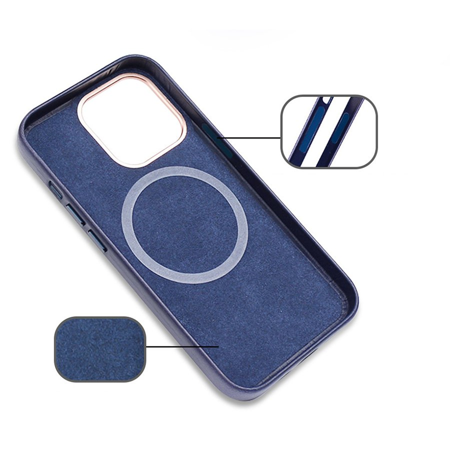 Чехол для iPhone 14 с MagSafe из натуральной кожи