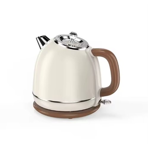 1.8 L Large Capacity 304 Stainless Steel Inner Liner Double-Layer Anti-Scald Automatic Power-off Beige Household Electric Kettle