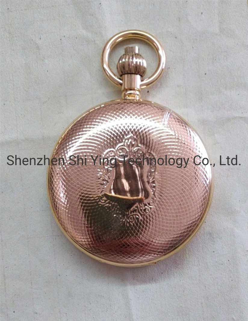 Custom Dual Open Brass Pocket Watch with Your Own Logo