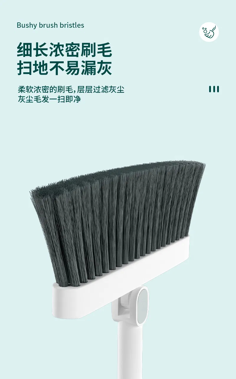 Hot Selling Cleaning Supplies Foldable Broom and Dustpan Set Plastic Brooms & Dustpans