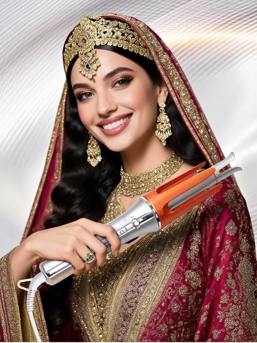 Sheglamm Automatic Curling Iron 1 1/4 Inch with 3 Temperatures Fast Heating, 2-Way Rotation, Anti-Scald, Anti-Tangle Rotating,