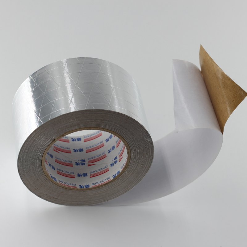 Foil Scrim Kraft Tape Used in HVAC Insulation for Sealing Joints, Seams, and Ductwork