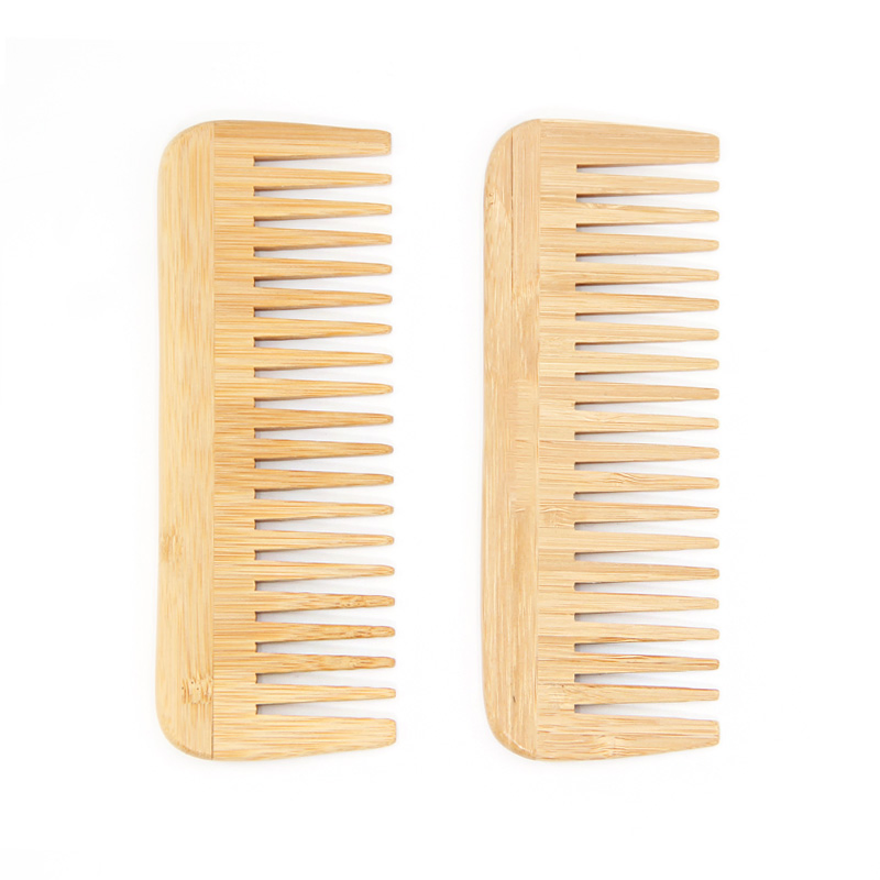 Custom Laser Logo Travel Hotel Use Eco Friendly Bamboo Hair Comb