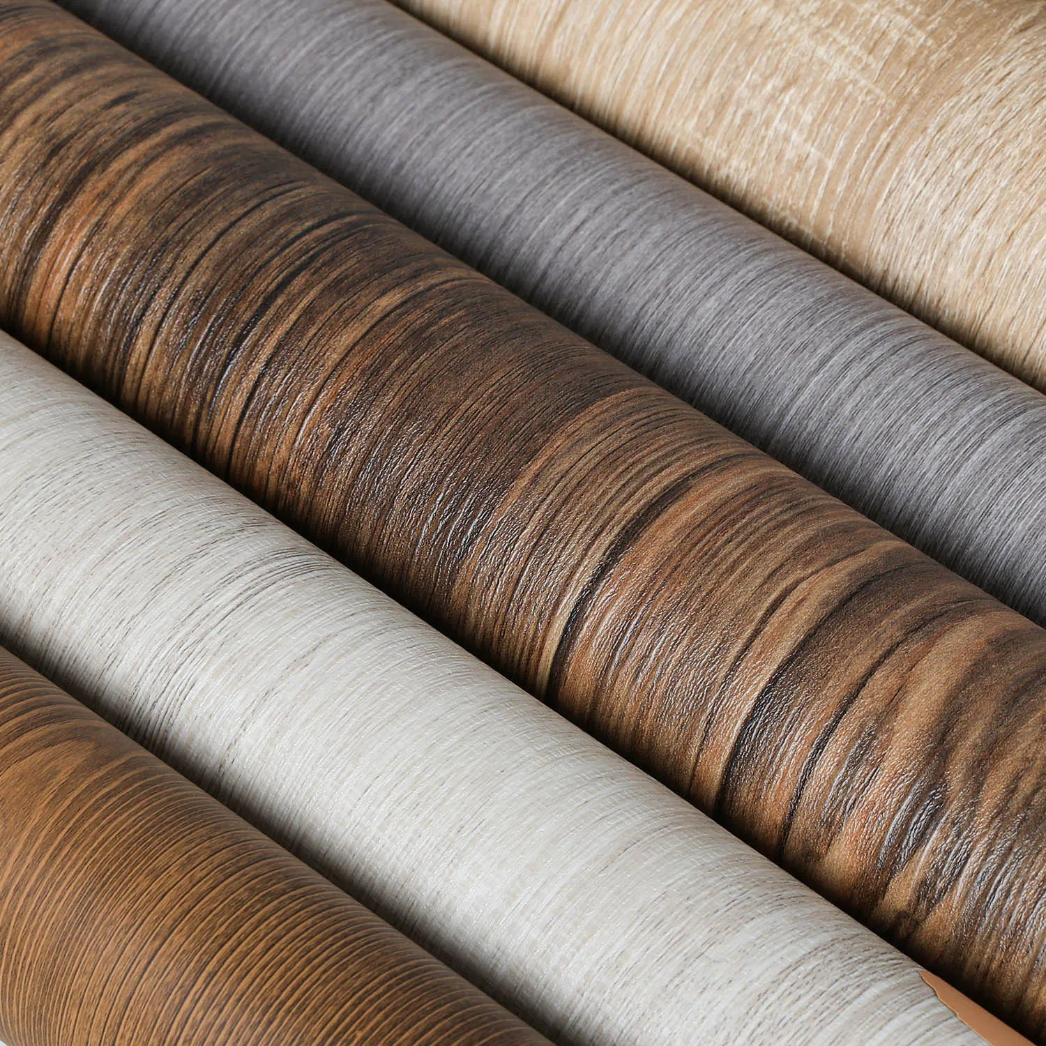 Factory Supply Vacuum Membrane Interior Door Membrane Cold Laminating Decorative PVC Wood Grain Film PVC Laminating Sheet