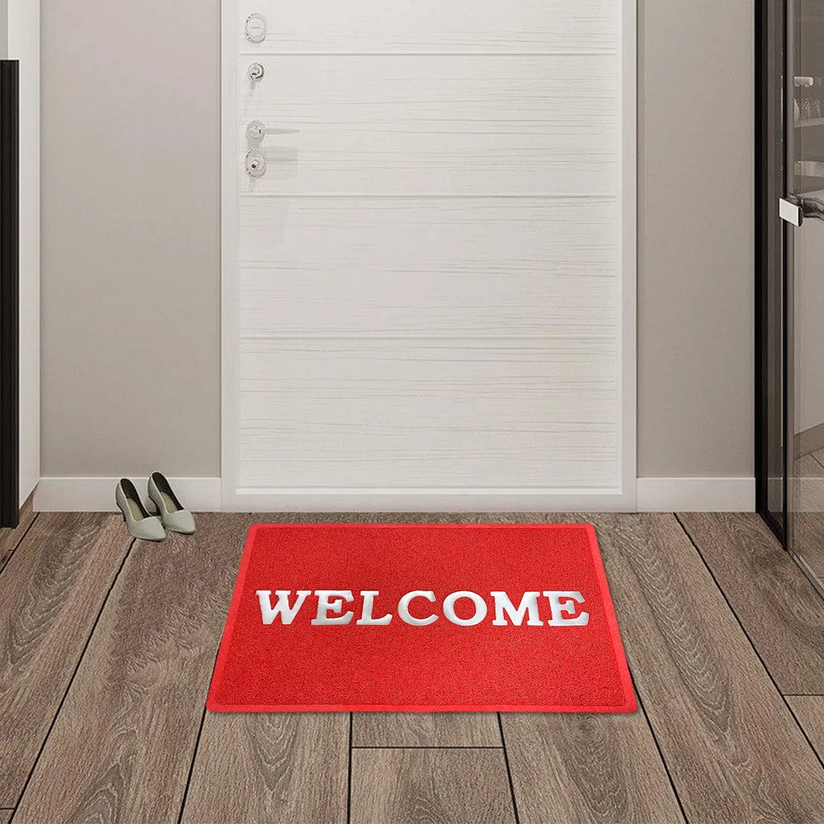 PVC Non-Slip Dirt-Resistant Door Mat Outdoor Welcome Mats for Indoor Outdoor
