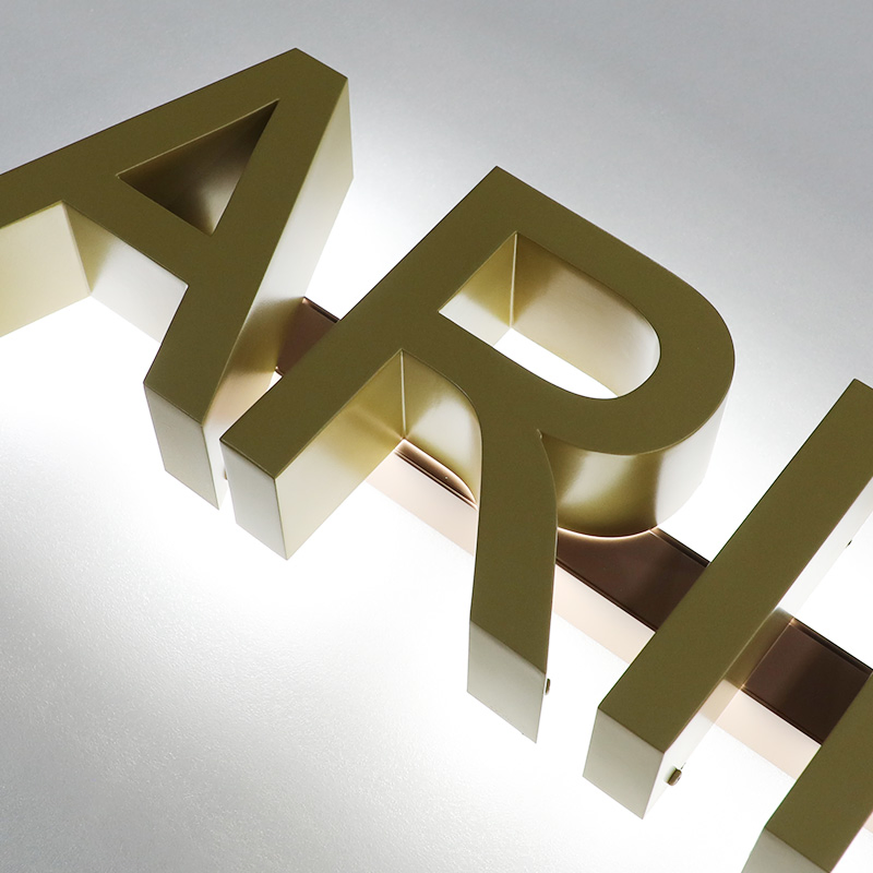 Custom Metal Back Lit Channel Letter for Advertising and Decoration