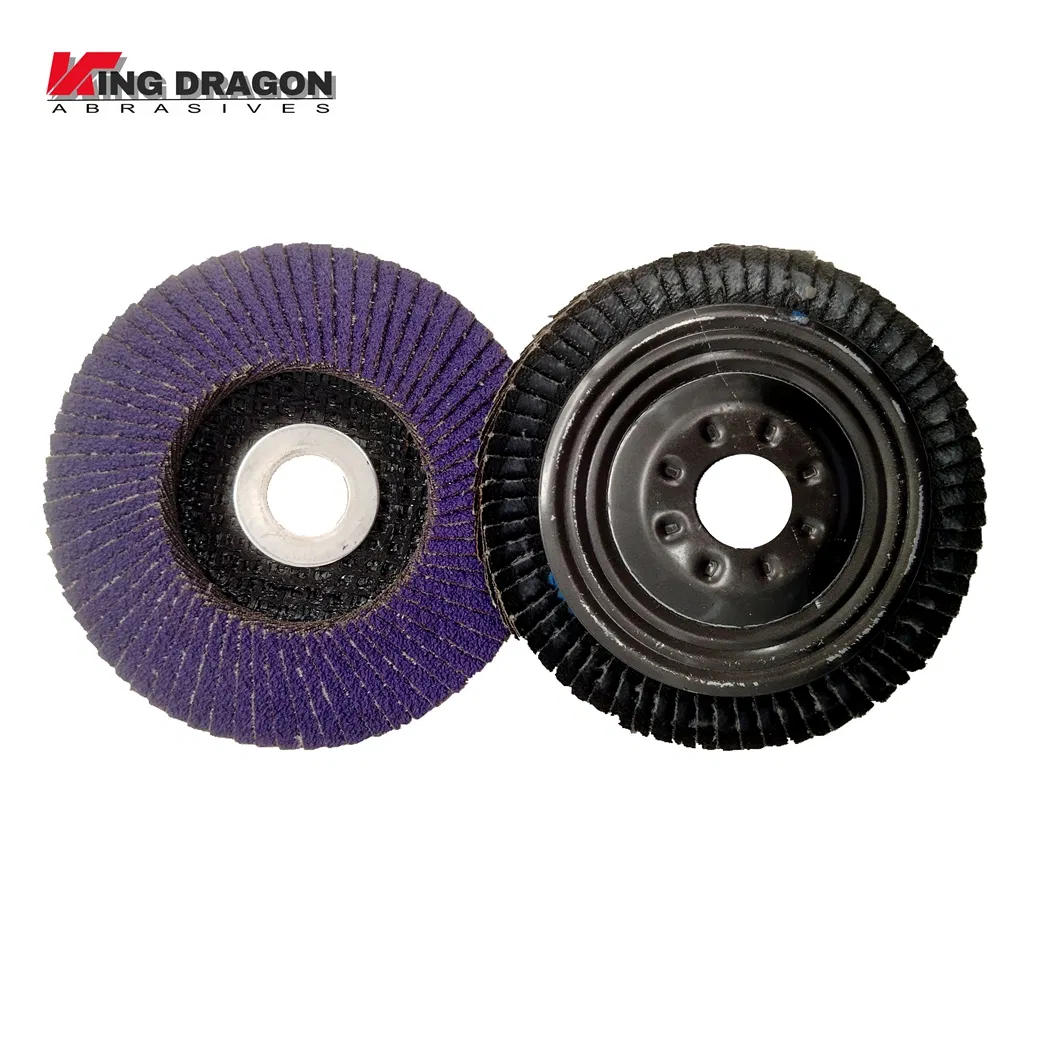 Лепестковый шлифовальный диск 125мм, коричневый электрокорунд